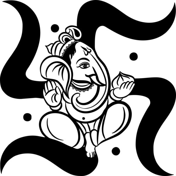 Ganesha With Swastik